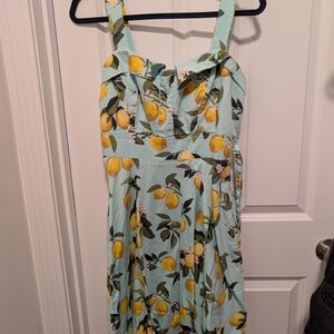 Lemon Print Sundress